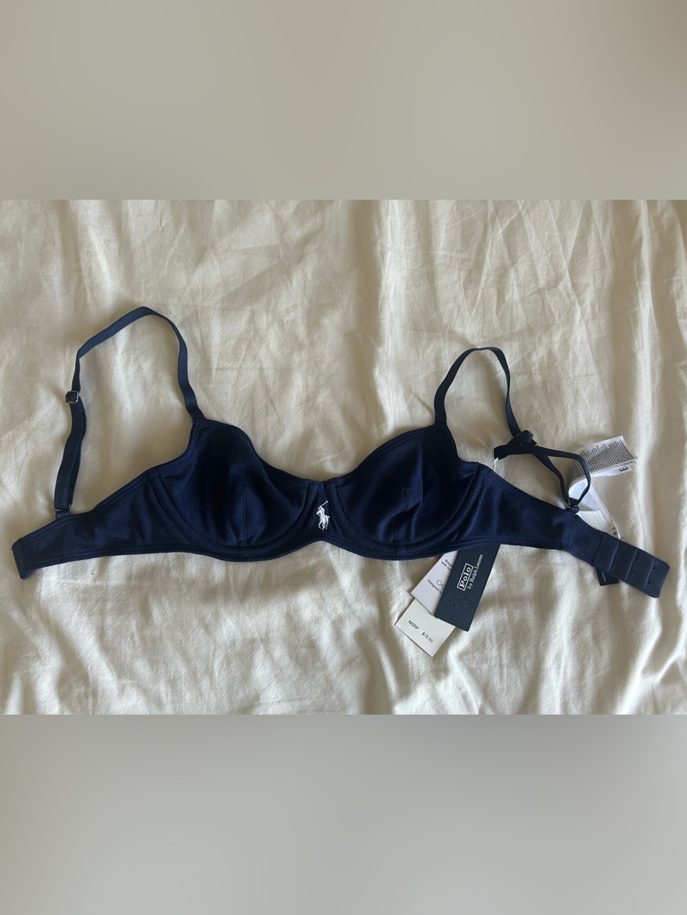 Polo by Ralph Lauren Navy Underwire Bra - Women's Intimates 32C